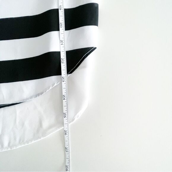 Zac & Rachel Sleeveless Blouse Striped Black White Tank Women's S Pullover - Picture 6 of 6